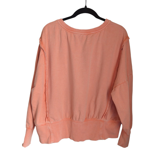 Anthropologie Pilcro 100% Cotton Pintuck Sweatshirt size Small - Picture 3 of 6